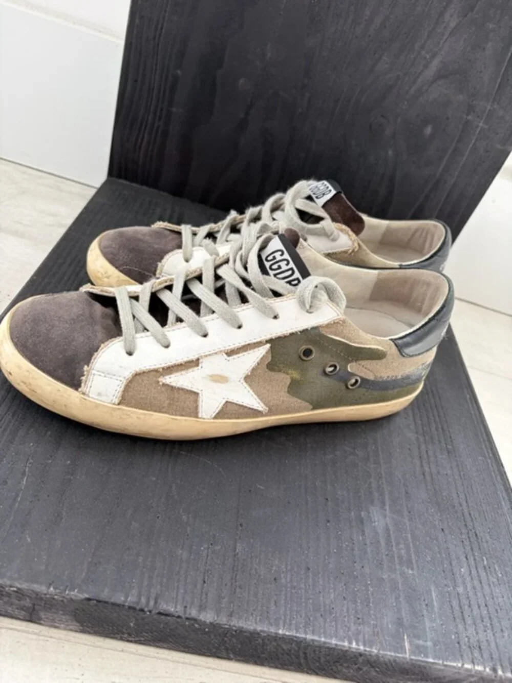 Golden Goose Multicolor Canvas And Leather Star Applique - Picture 2 of 4